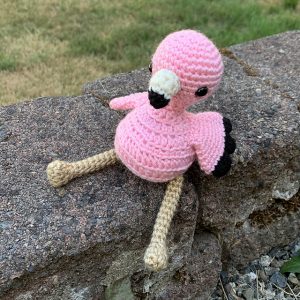 chubby flamingo amigurumi