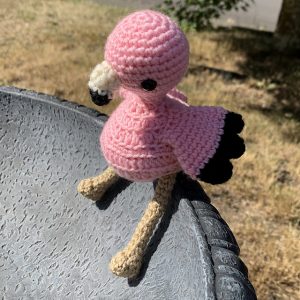 chubby flamingo amigurumi